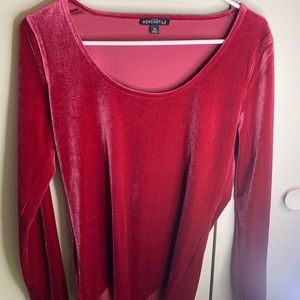 Medium Red Velvet Bodysuit!